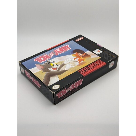 Tom and Jerry (Super Nintendo SNES, 1993) w/ Game & Box ~ Tested & Works VTG - Picture 3 of 12